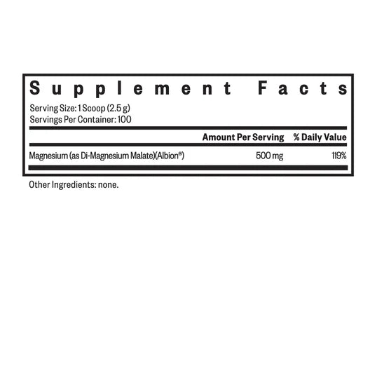 Magnesium Malate Powder 250g-Seeking Health-Matakana Pharmacy