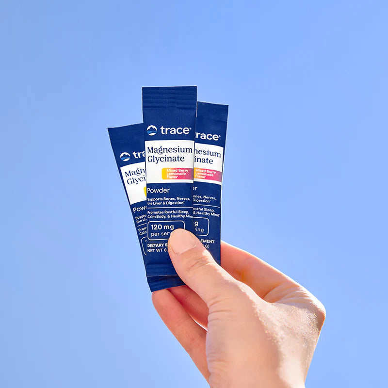 Magnesium Glycinate Stick Pack - Mixed Berry Lemonade 30 sticks-Trace Minerals-Matakana Pharmacy