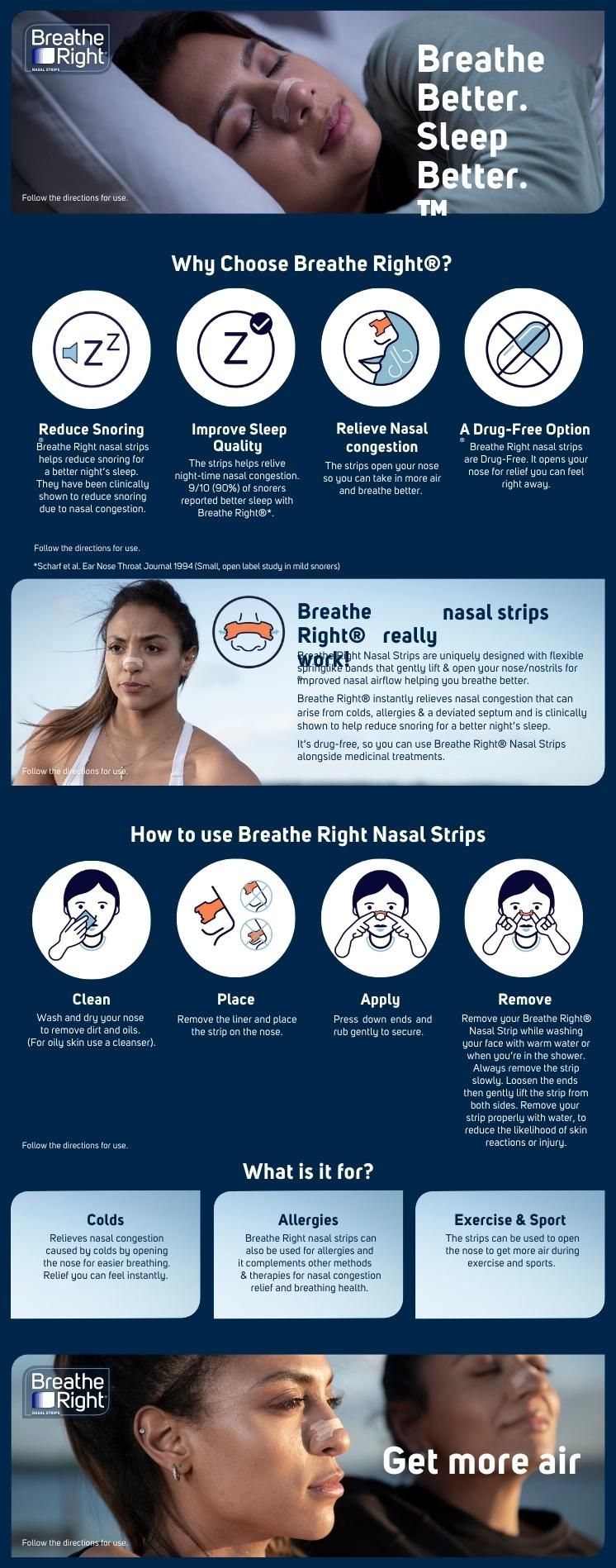 Nasal Strip Tan Large 30s-Breathe Right-Matakana Pharmacy