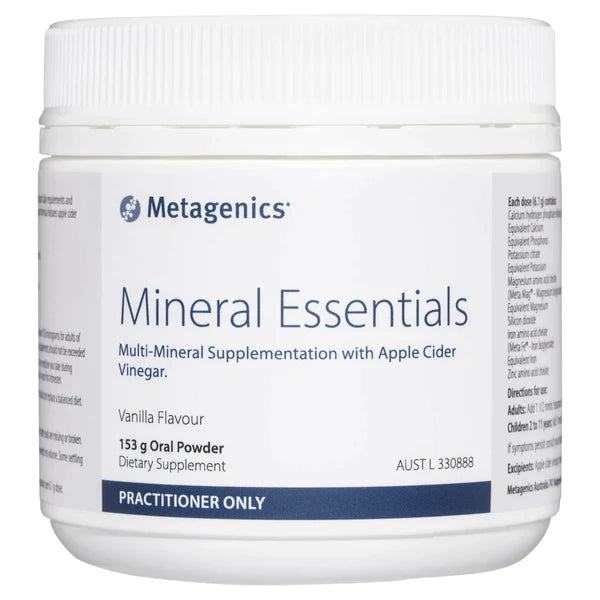 Mineral Essentials Vanilla & Apple Cider Vinegar Powder 153g-Matakana Pharmacy