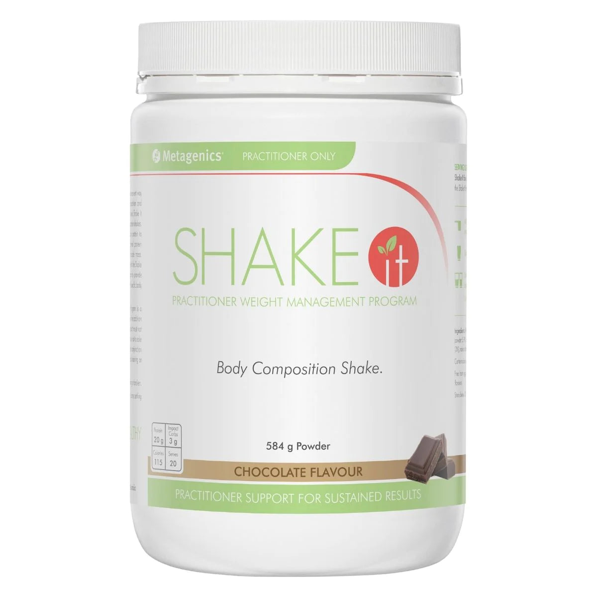 Shake It Chocolate Powder 584g-Matakana Pharmacy