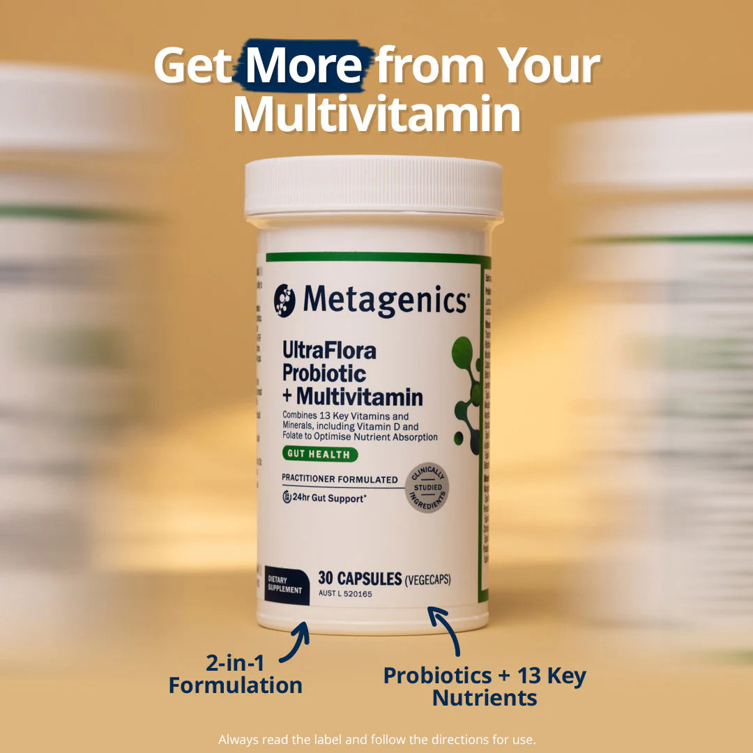 UltraFlora Probiotic + Multivitamin 30 Capsules-Metagenics-Matakana Pharmacy