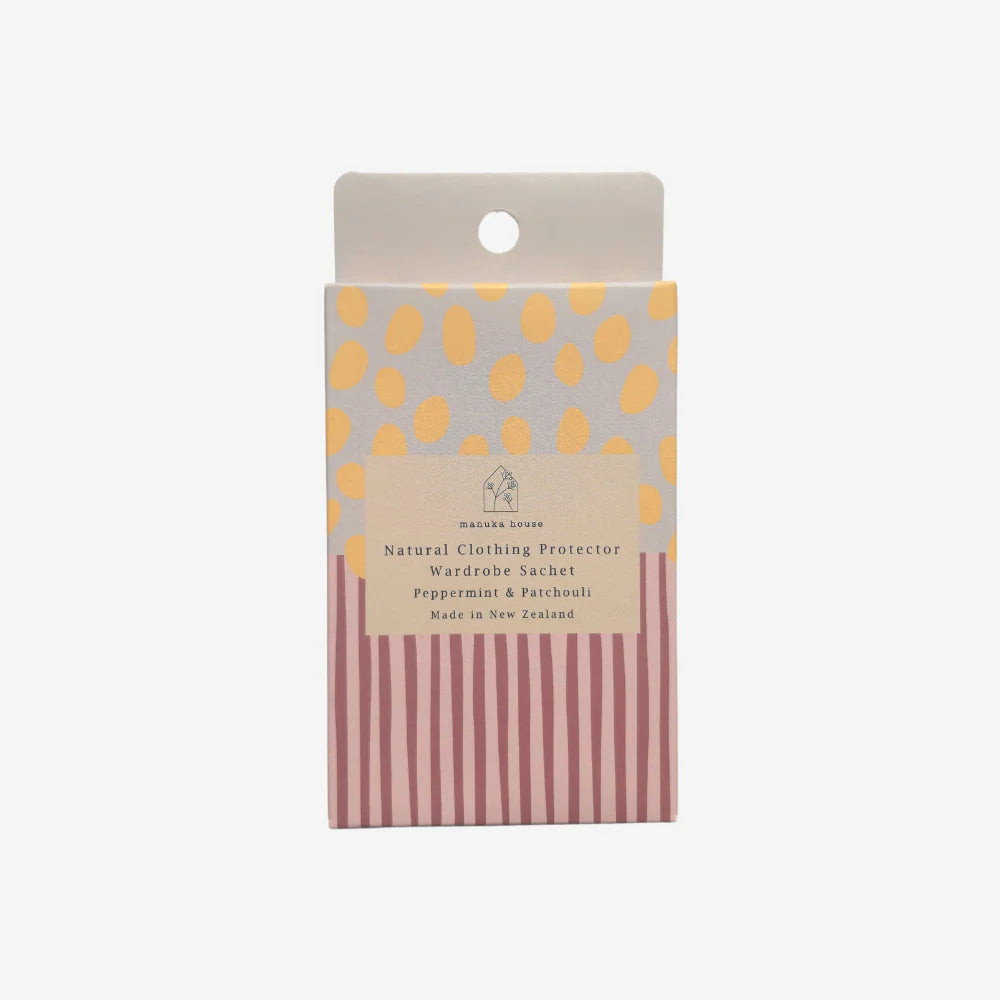 Contemporary Wardrobe Sachet Peppermint and Patchouli-Manuka House NZ-Matakana Pharmacy