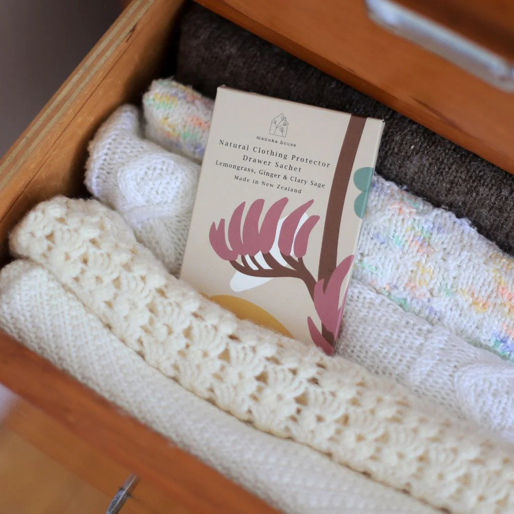 Native Drawer Sachet Lemongrass, Ginger and Clary Sage-Manuka House NZ-Matakana Pharmacy