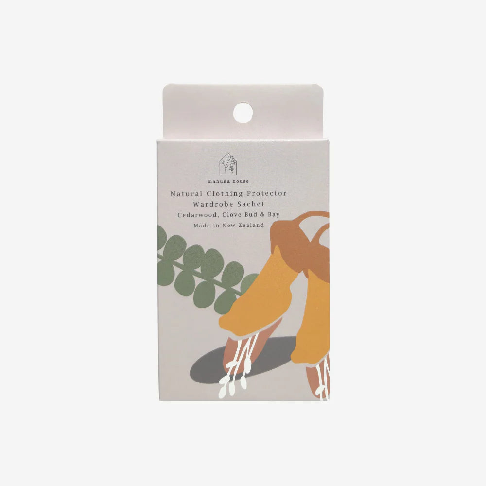 Native Wardrobe Sachet Cedarwood, Clove Bud and Bay-Manuka House NZ-Matakana Pharmacy