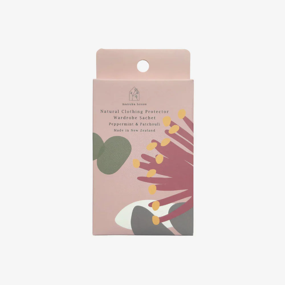 Native Wardrobe Sachet Peppermint and Patchouli-Manuka House NZ-Matakana Pharmacy