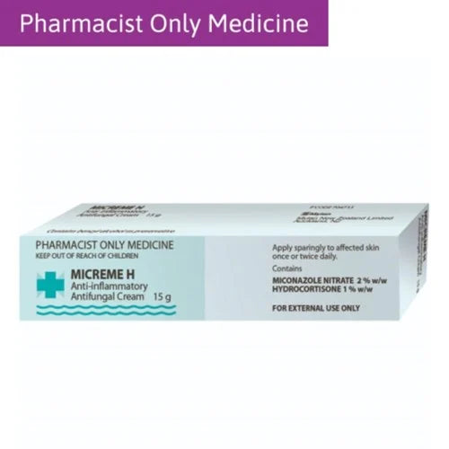Image of the green box in which MICREME H 15g comes in