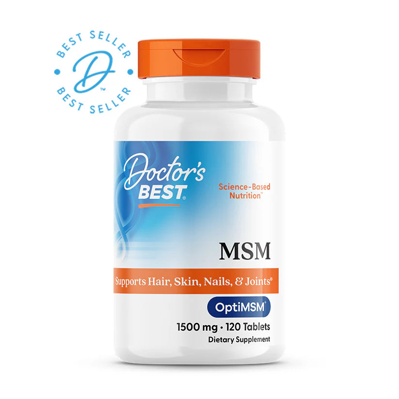 MSM 1500mg 120 Tablets | Joint Comfort & Mobility-Doctor's Best-Matakana Pharmacy