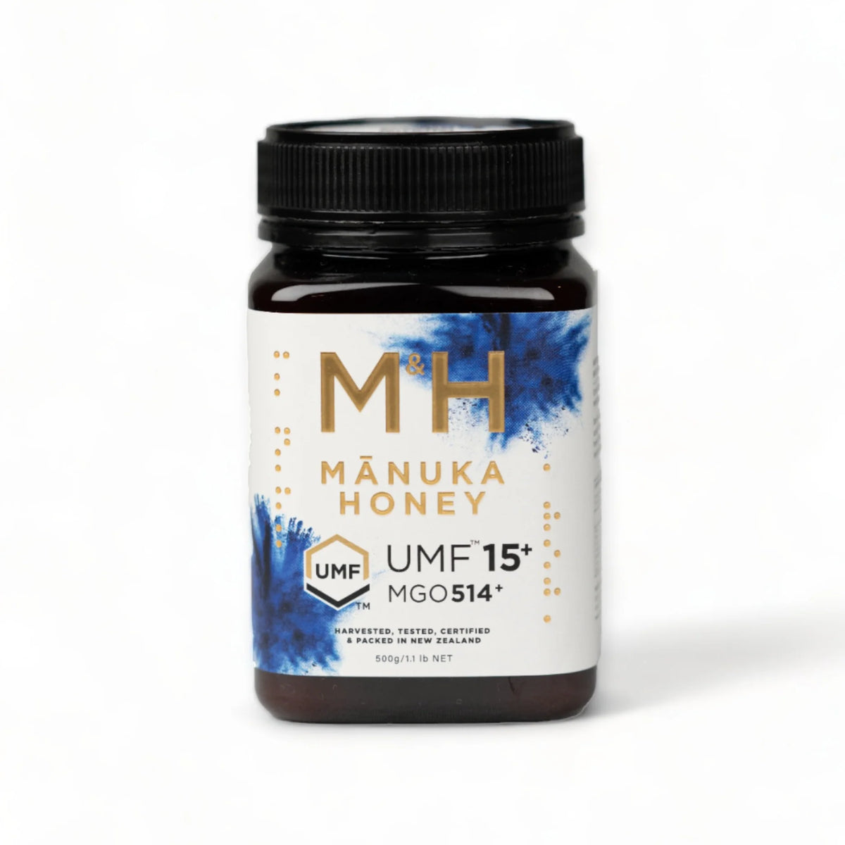 M&H UMF 15+ Manuka Honey 500g-M&H Manuka Honey-Matakana Pharmacy