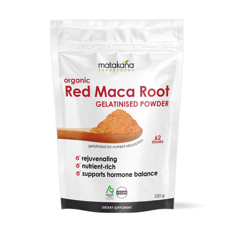 Image of Red Maca Root Organic Gelatinised Powder 250g