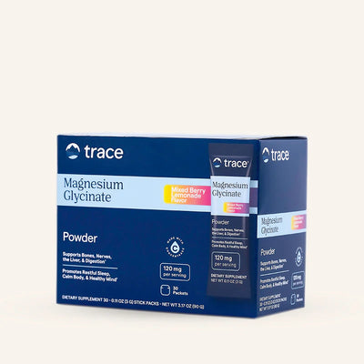 Magnesium Glycinate Stick Pack - Mixed Berry Lemonade 30 sticks-Trace Minerals-Matakana Pharmacy