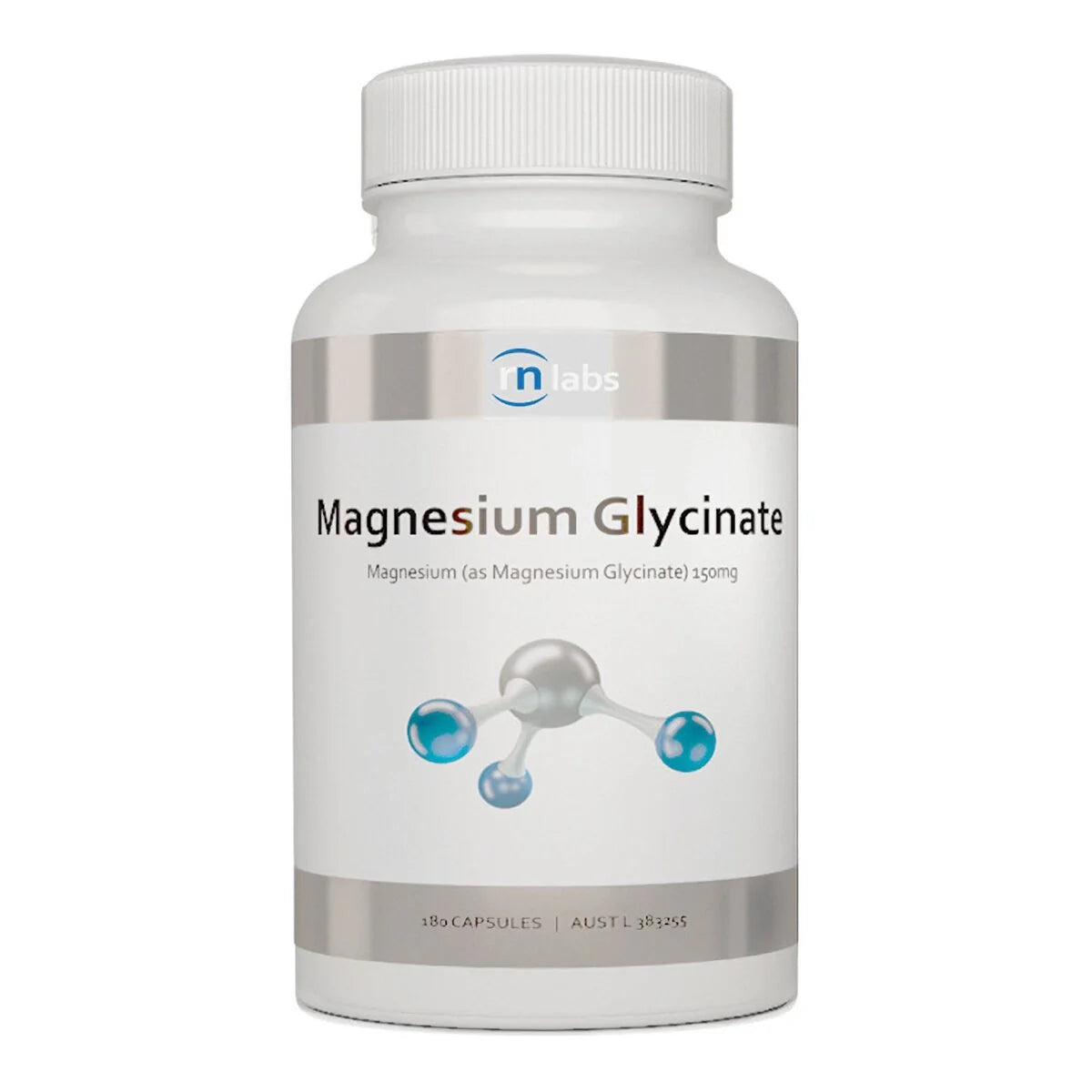 Magnesium Glycinate 180 Capsules | RN Labs-RN Labs-Matakana Pharmacy