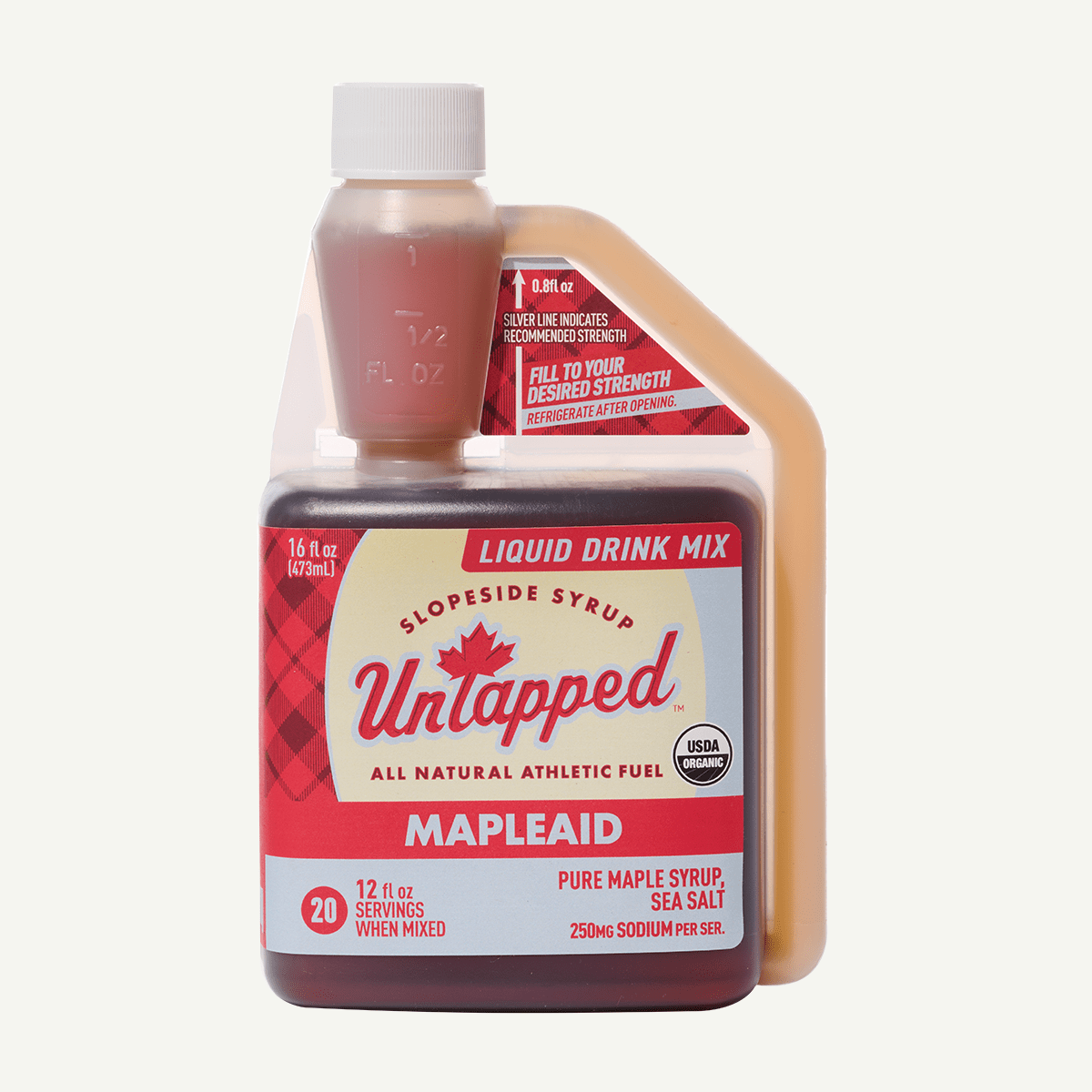UnTapped Mapleaid Maple Electrolyte + Carb 20 serving Bulk Bottle