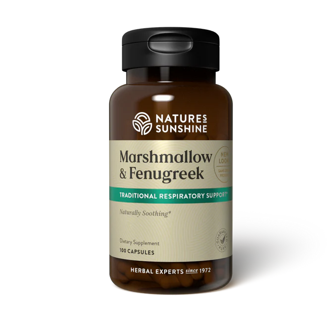 Marshmellow & Fenugreek 100 Capsules-Matakana Pharmacy