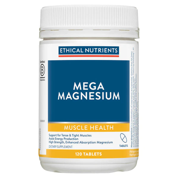 Mega Magnesium 120 Tablets-Matakana Pharmacy