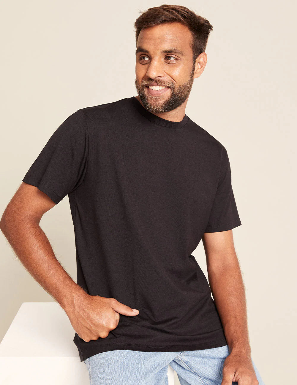 BOODY Men Crew Neck T-Shirt Black Small-Matakana Pharmacy