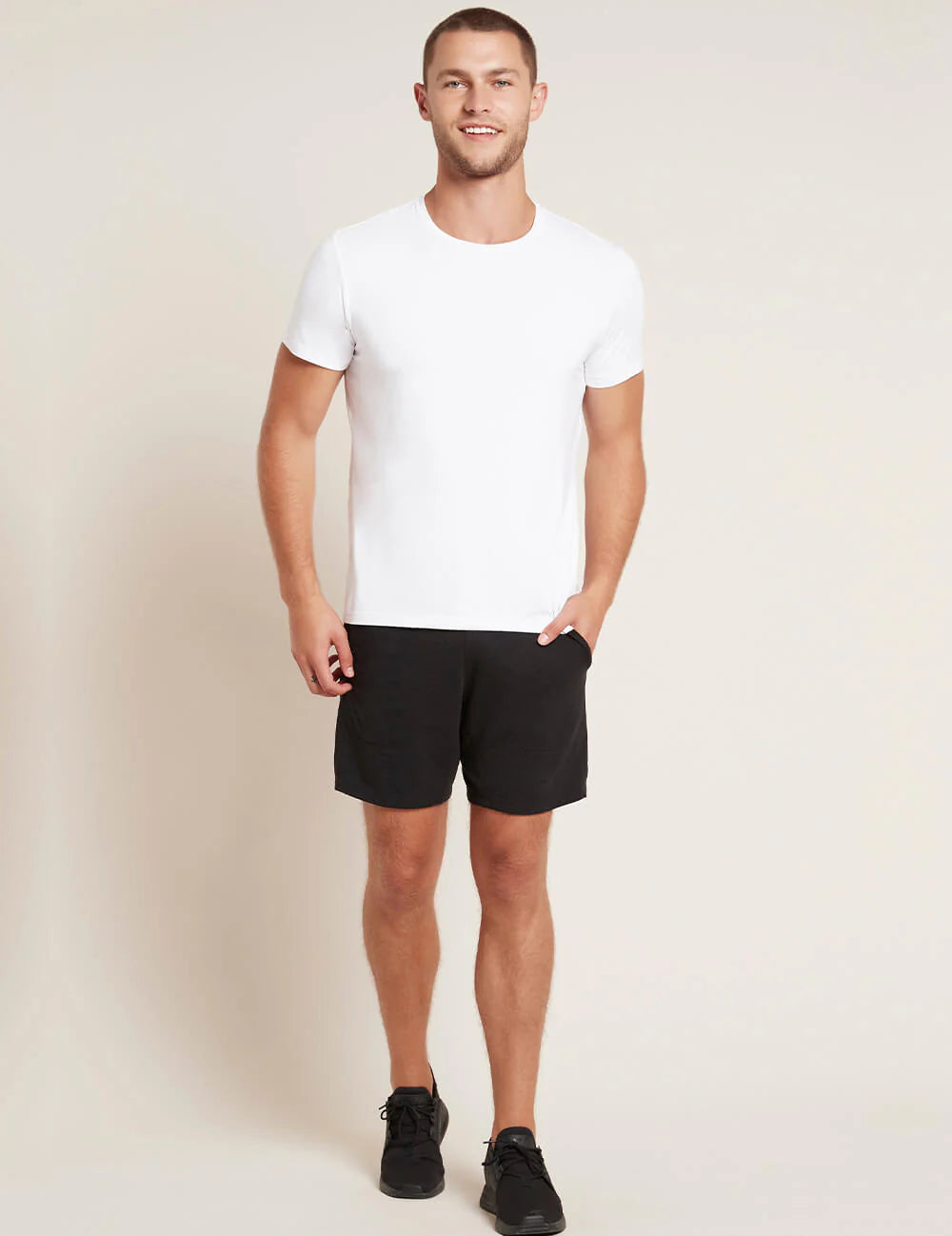 Image of Mens crew neck tee shirt white