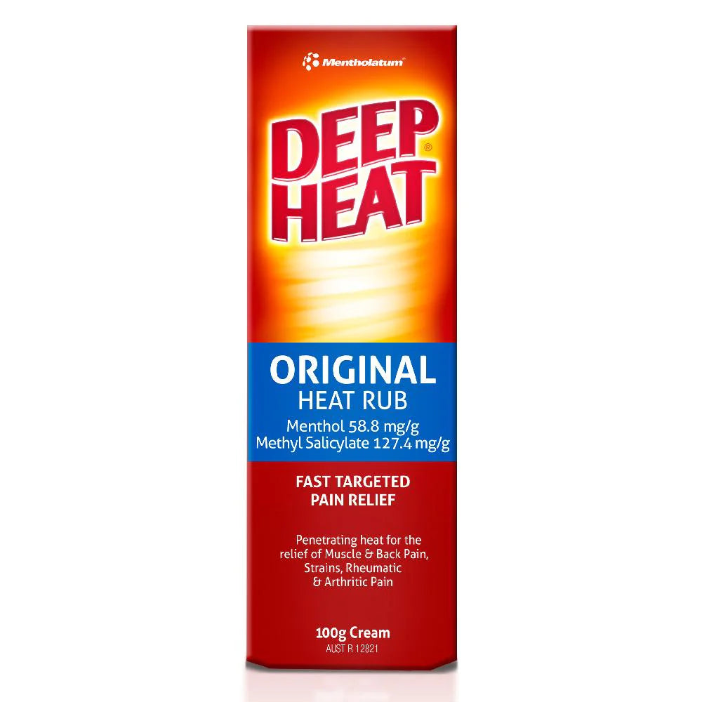 Deep Heat Original Heat Rub 100g-Matakana Pharmacy