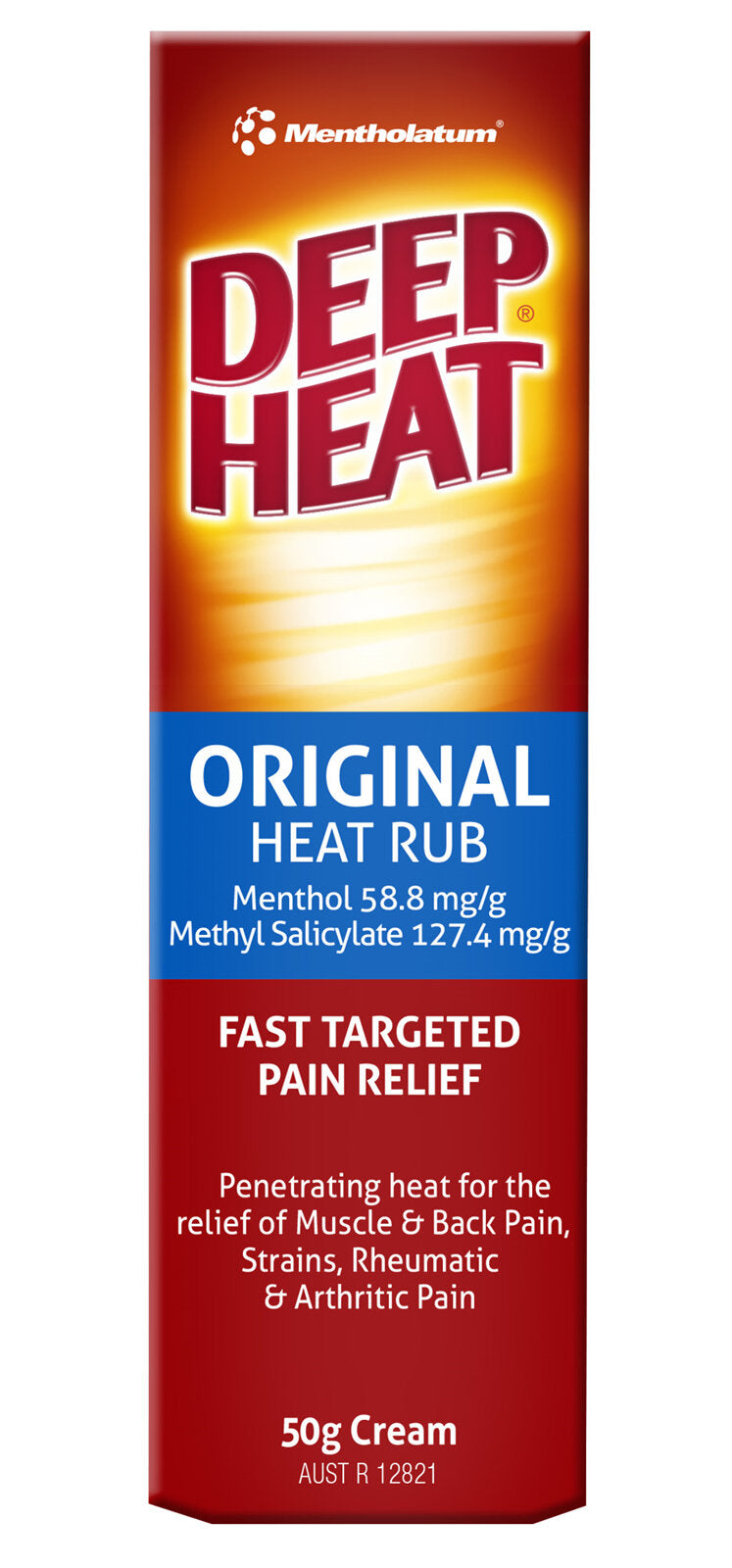 Deep Heat Original Heat Rub 50g-Matakana Pharmacy