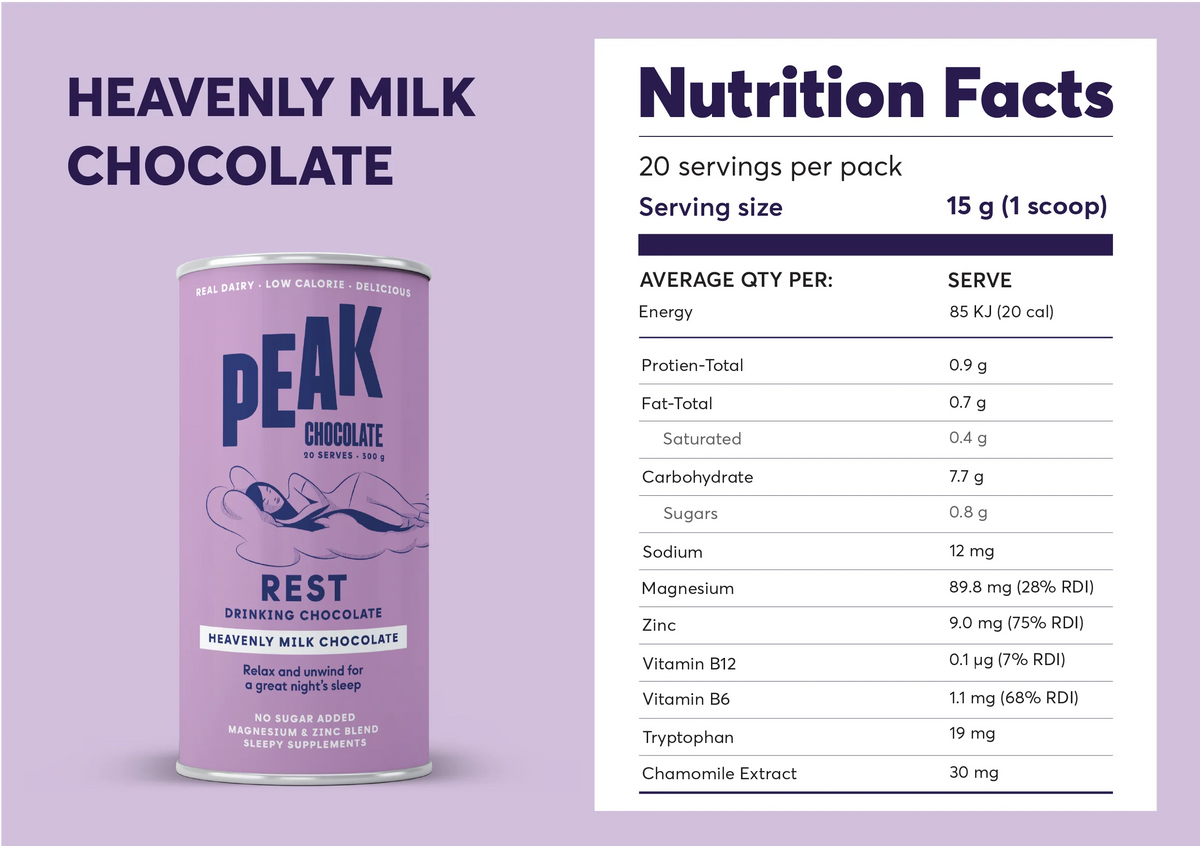 Hot Chocolate | Milk Chocolate 300g-PEAK Chocolate-Matakana Pharmacy