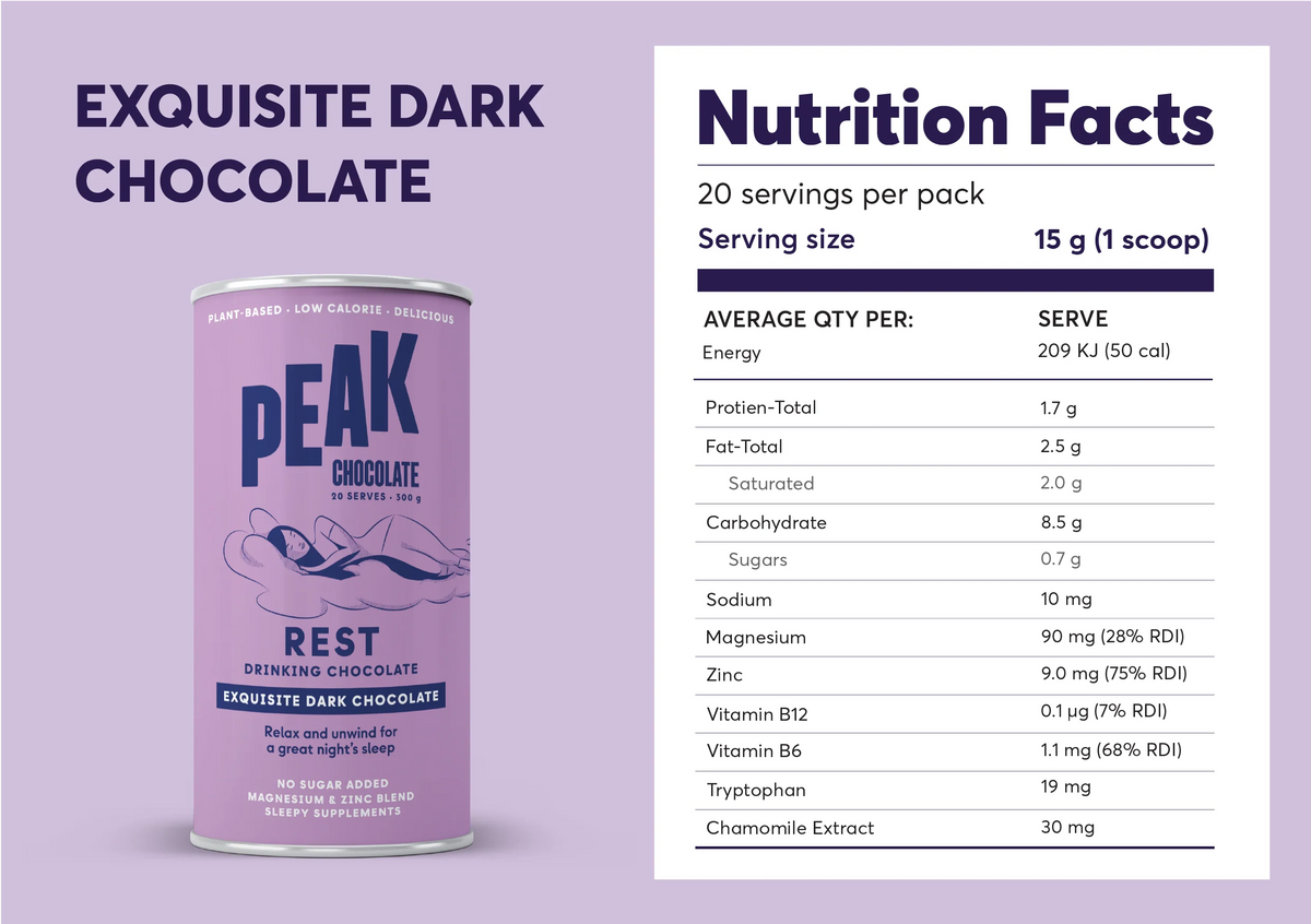Hot Chocolate | Dark Chocolate 300g-PEAK Chocolate-Matakana Pharmacy