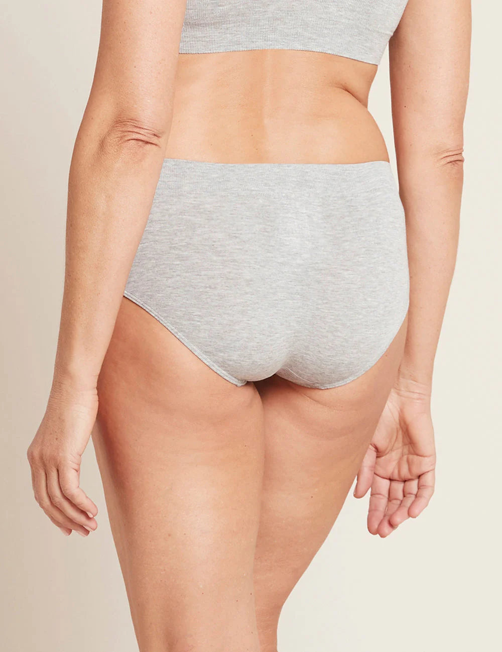 BOODY Women Midi Brief Light Grey Marle Large-Matakana Pharmacy