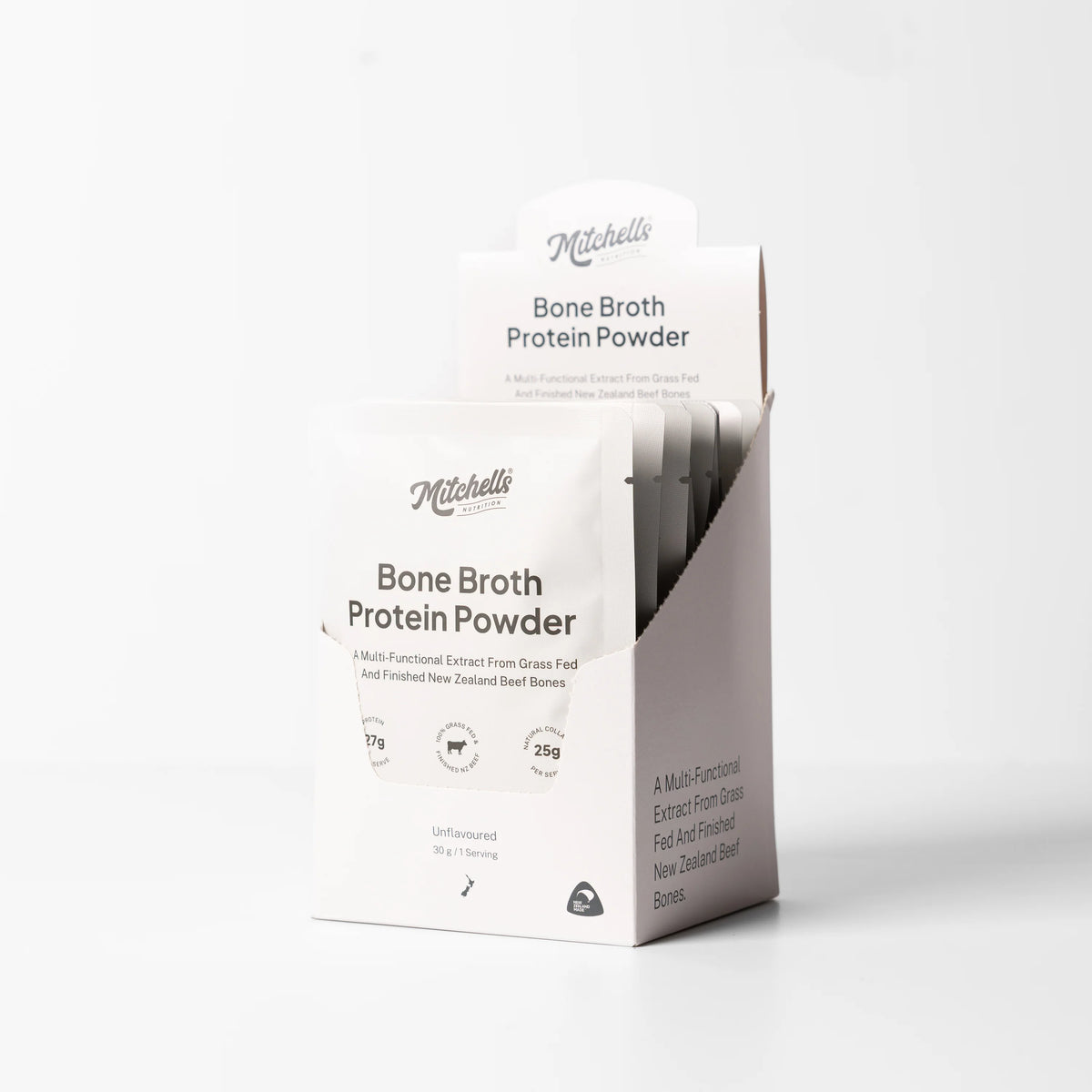 Sample Bone Broth Protein Unflavoured 30g-Mitchells Nutrition-Matakana Pharmacy