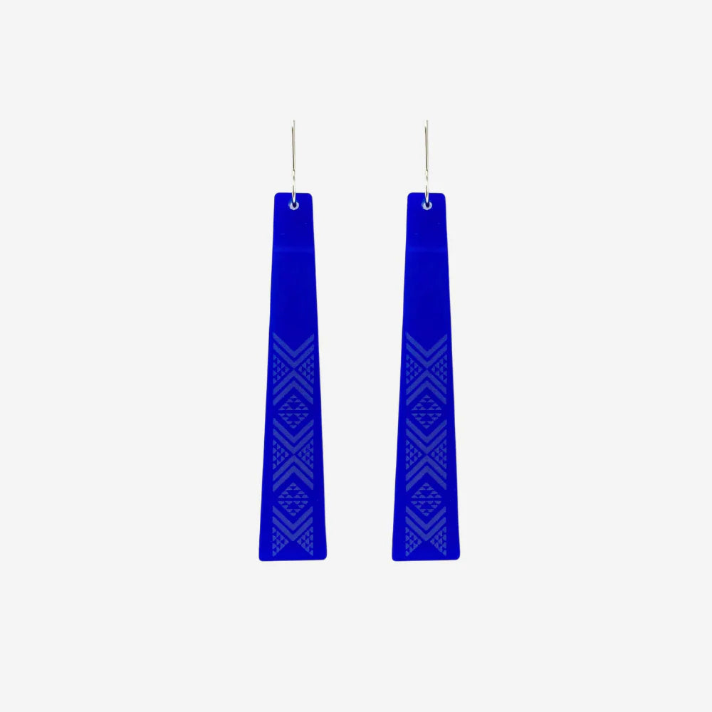 Earrings Taniko I Blue Clear-Nichola-Matakana Pharmacy