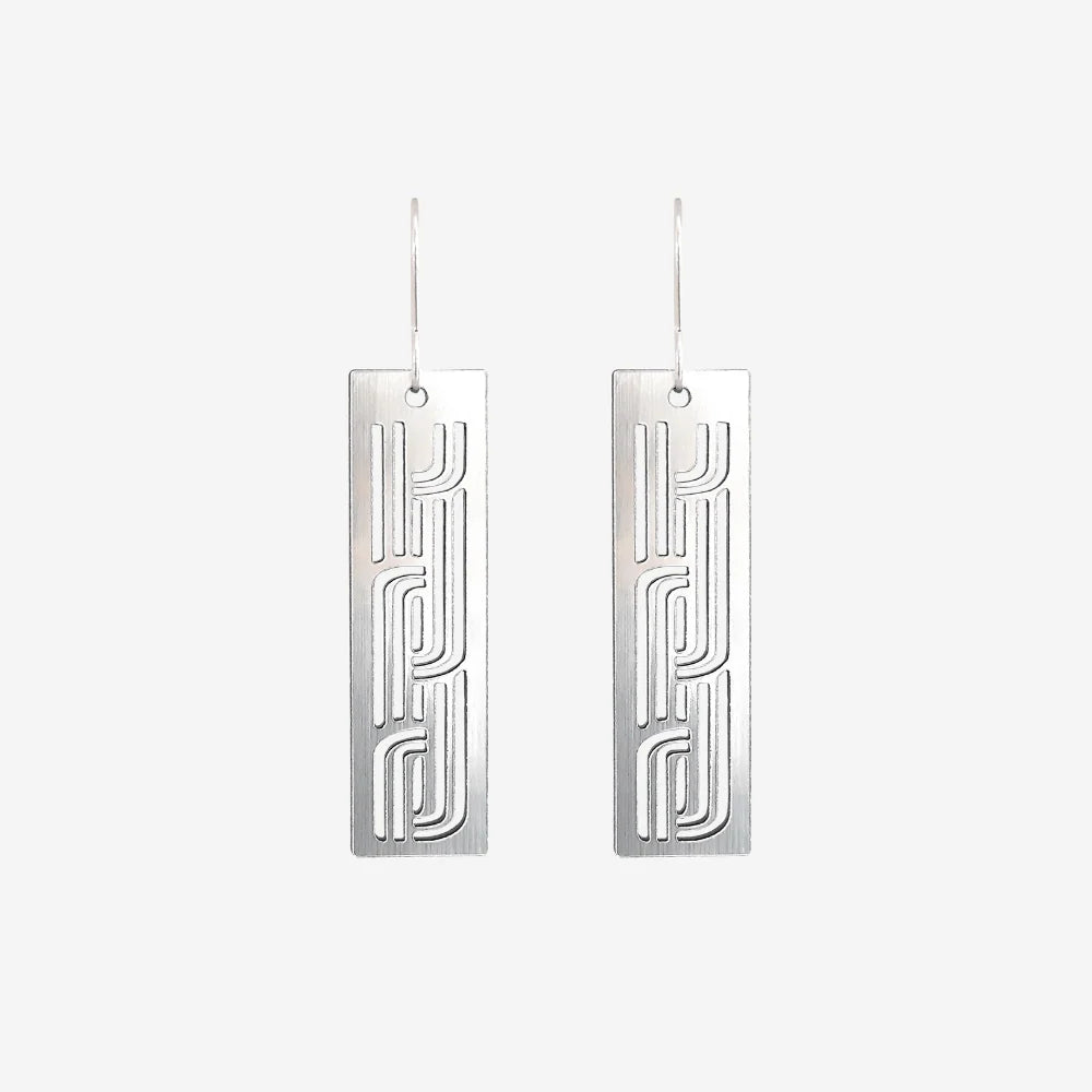 Earrings Whakarare Silver Large-Nichola-Matakana Pharmacy
