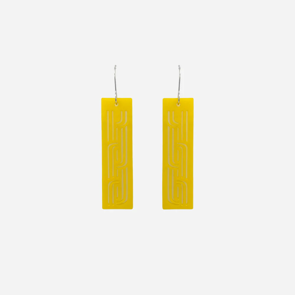 Earrings Whakarare Yellow Solid Small-Nichola-Matakana Pharmacy