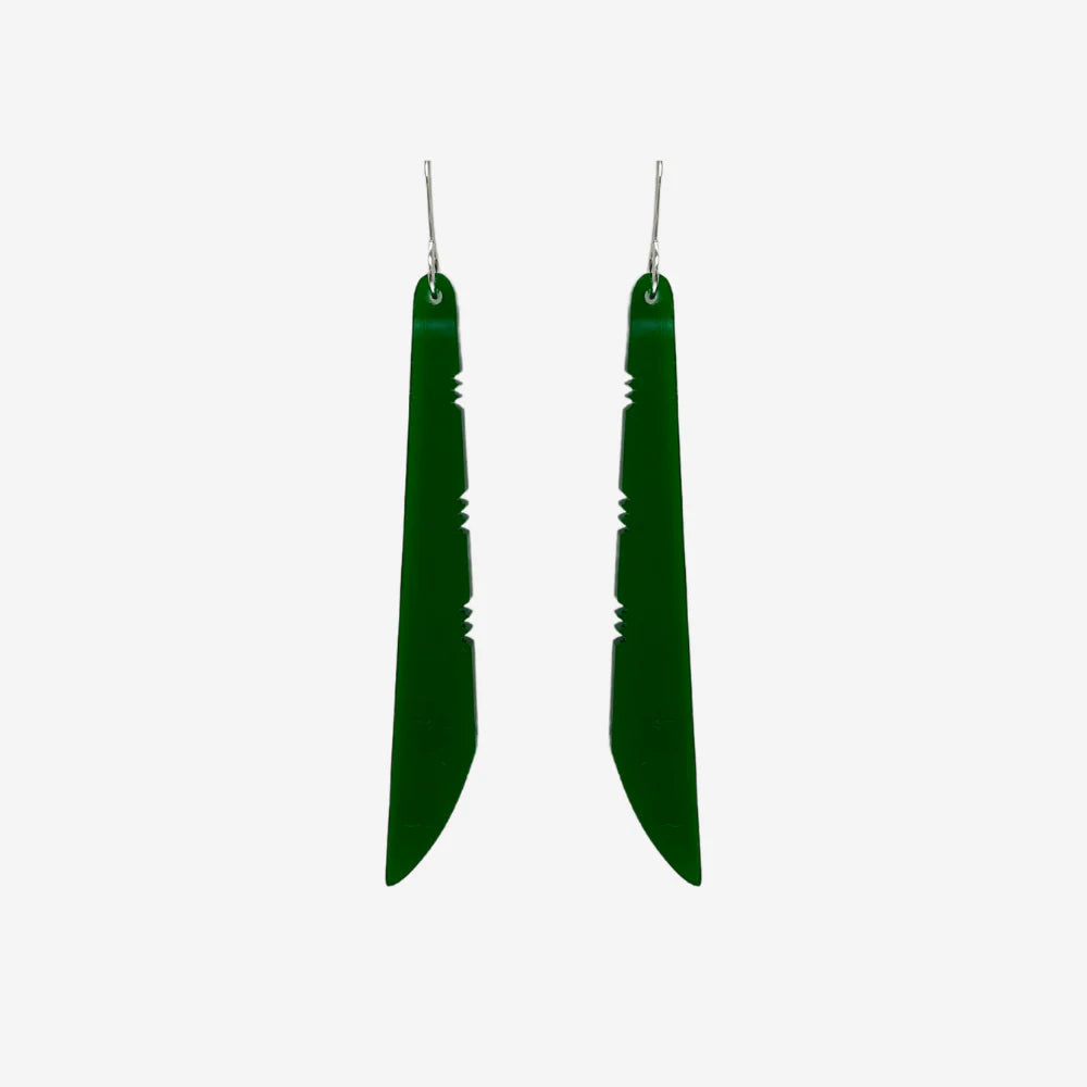 Earrings Toki Green Clear-Nichola-Matakana Pharmacy