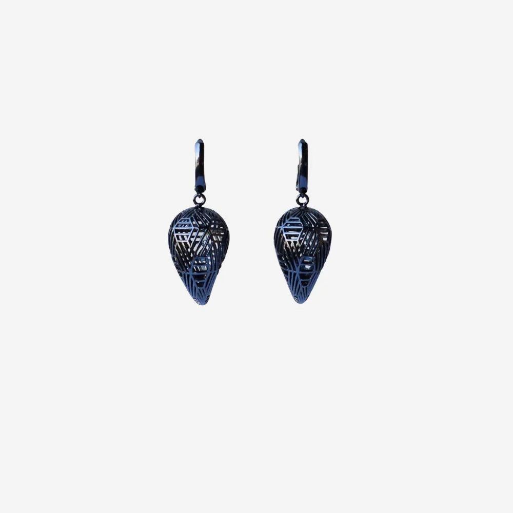 Earrings - Ngutu Manu Black-Nichola-Matakana Pharmacy