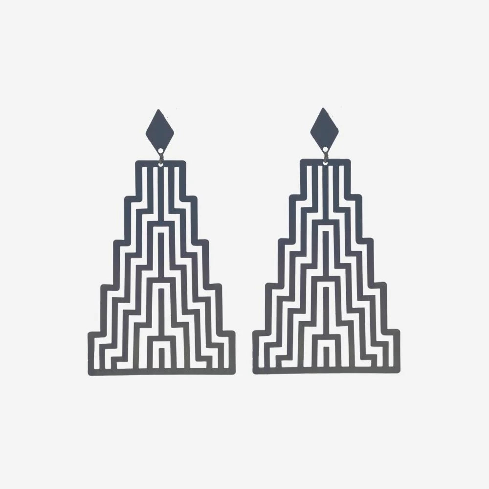 Earrings - Ng?? Uara - Rawe Silver-Nichola-Matakana Pharmacy
