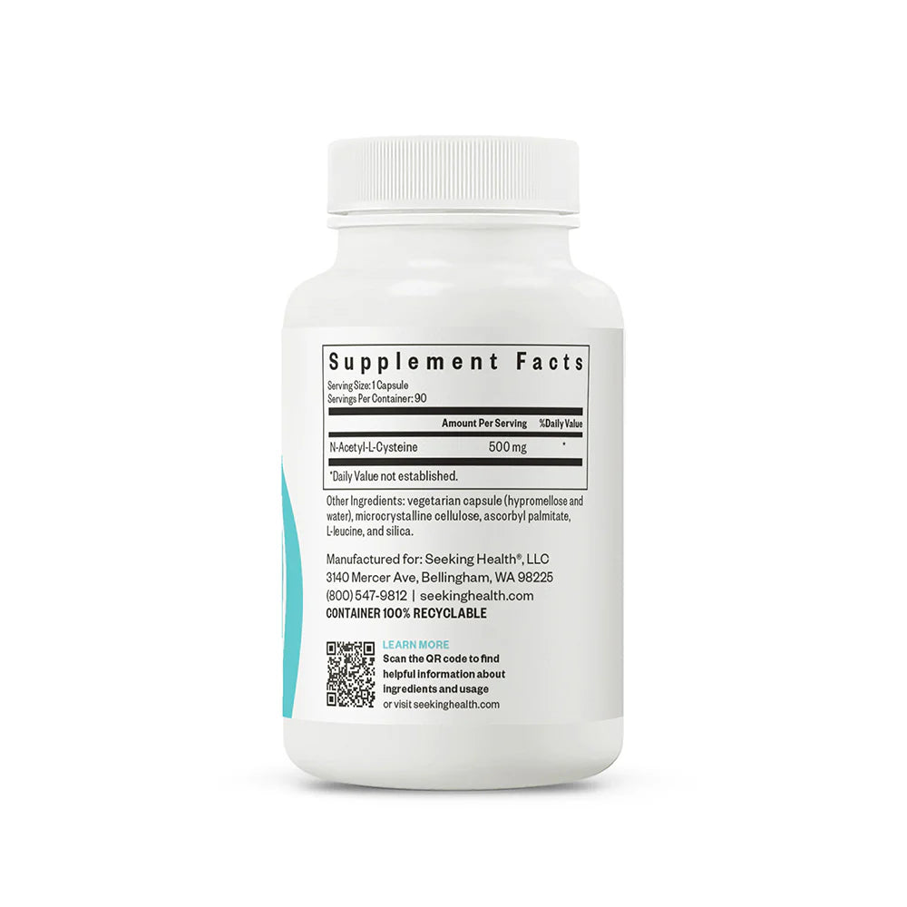 NAC Supplement (N-Acetyl-L-Cysteine) 90 Caps-Seeking Health-Matakana Pharmacy