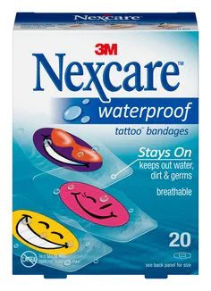 NEXCARE Bandage Cool Tattoo 20 pack-Matakana Pharmacy
