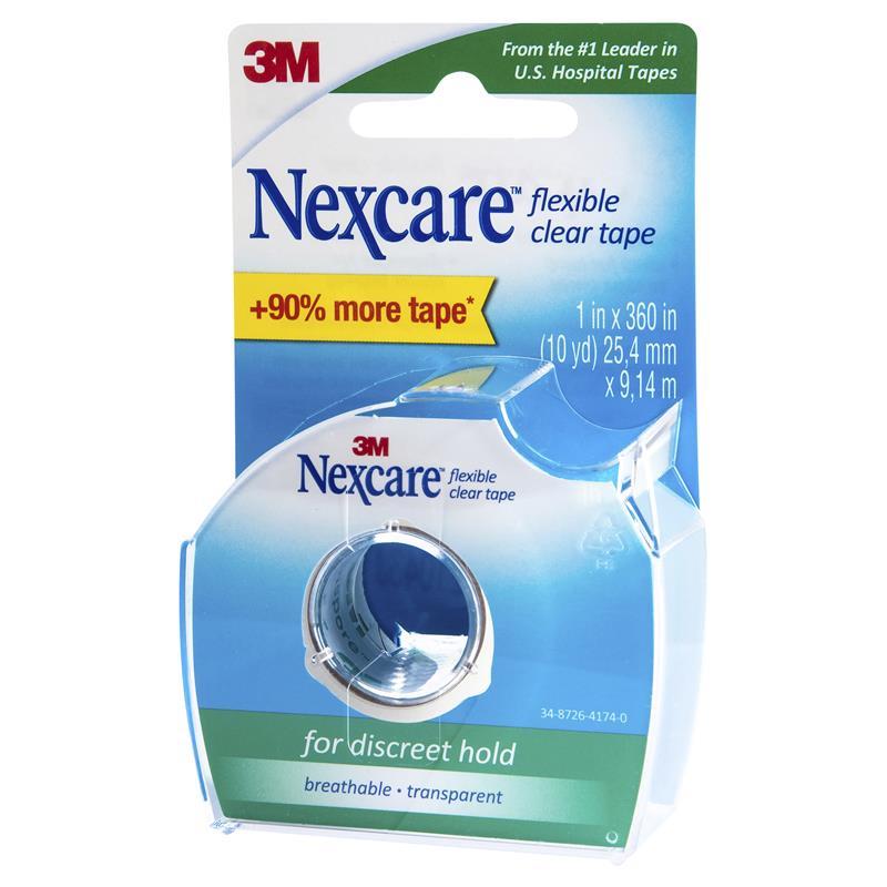 NEXCARE Flexible Clear Tape 25.4mm x 9.14m-Matakana Pharmacy