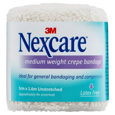 NEXCARE Medium Crepe Bandage 5cmx1.6m-Matakana Pharmacy