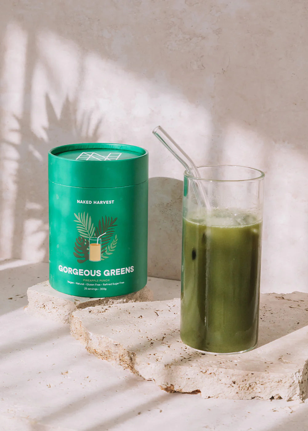 Gorgeous Greens Pineapple 300g-Nu Harvest-Matakana Pharmacy