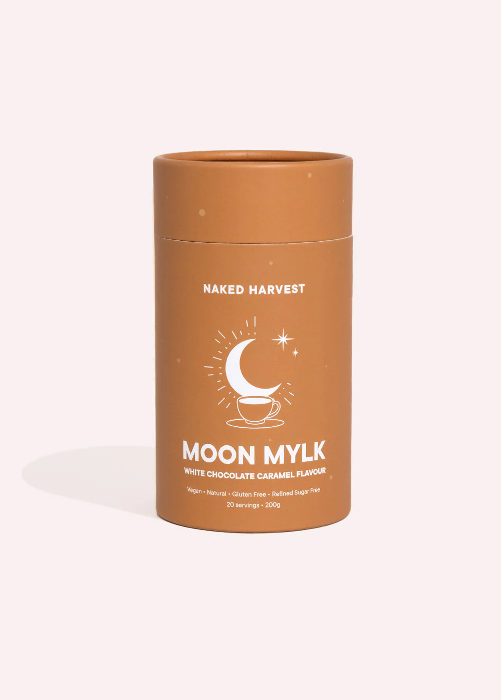 Moon Mylk White Choc Caramel Swirl Powder 200g-Nu Harvest-Matakana Pharmacy