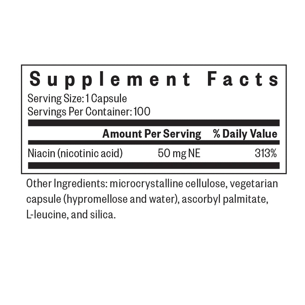 Niacin 100 Capsules-Seeking Health-Matakana Pharmacy