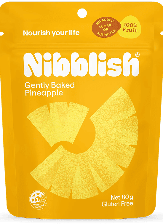Gently Baked Pineapple 80g | Nibblish-Nibblish-Matakana Pharmacy