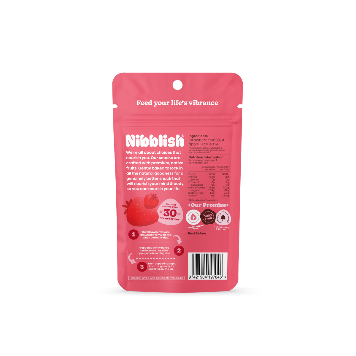 Gently Baked Strawberry 80g