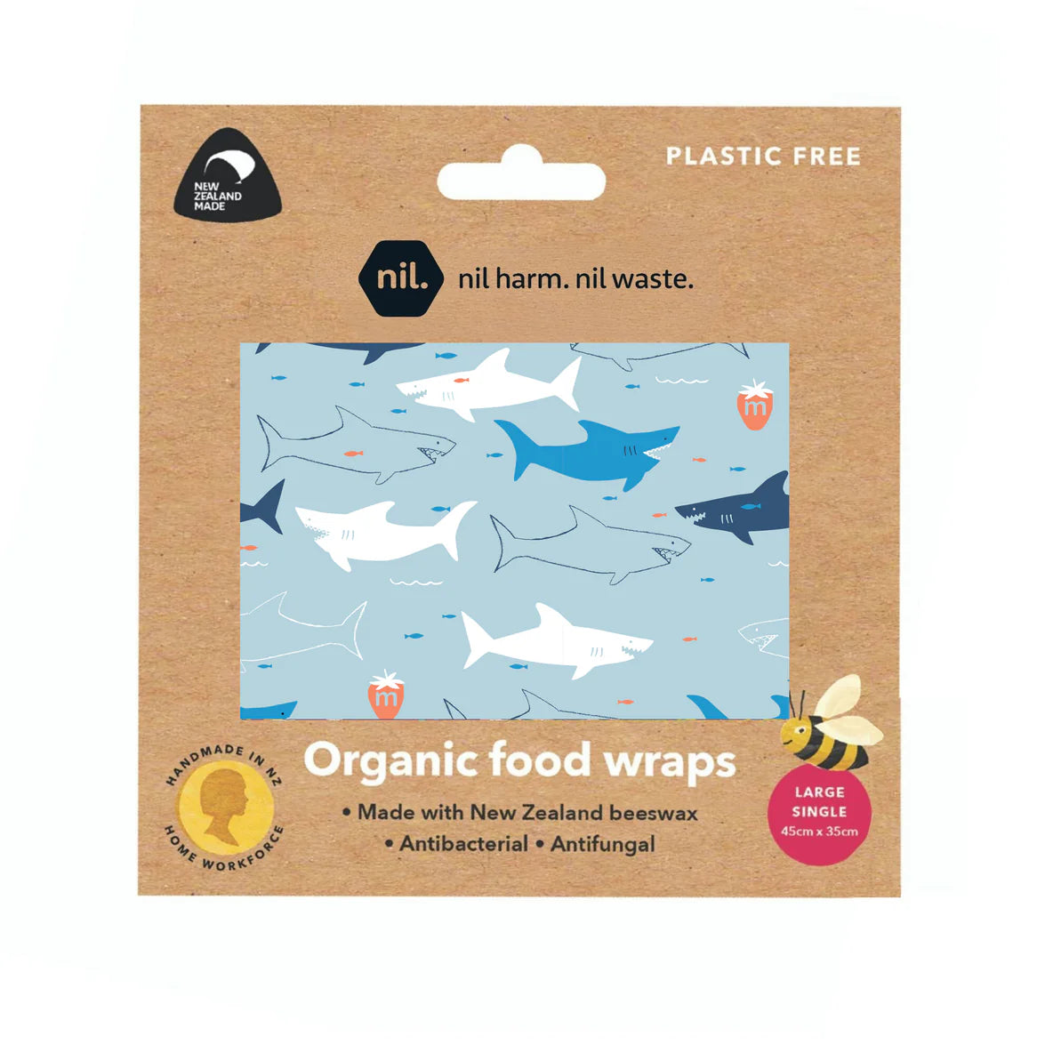 Organic Beeswax Reusable Wrap Single-Nil-Matakana Pharmacy