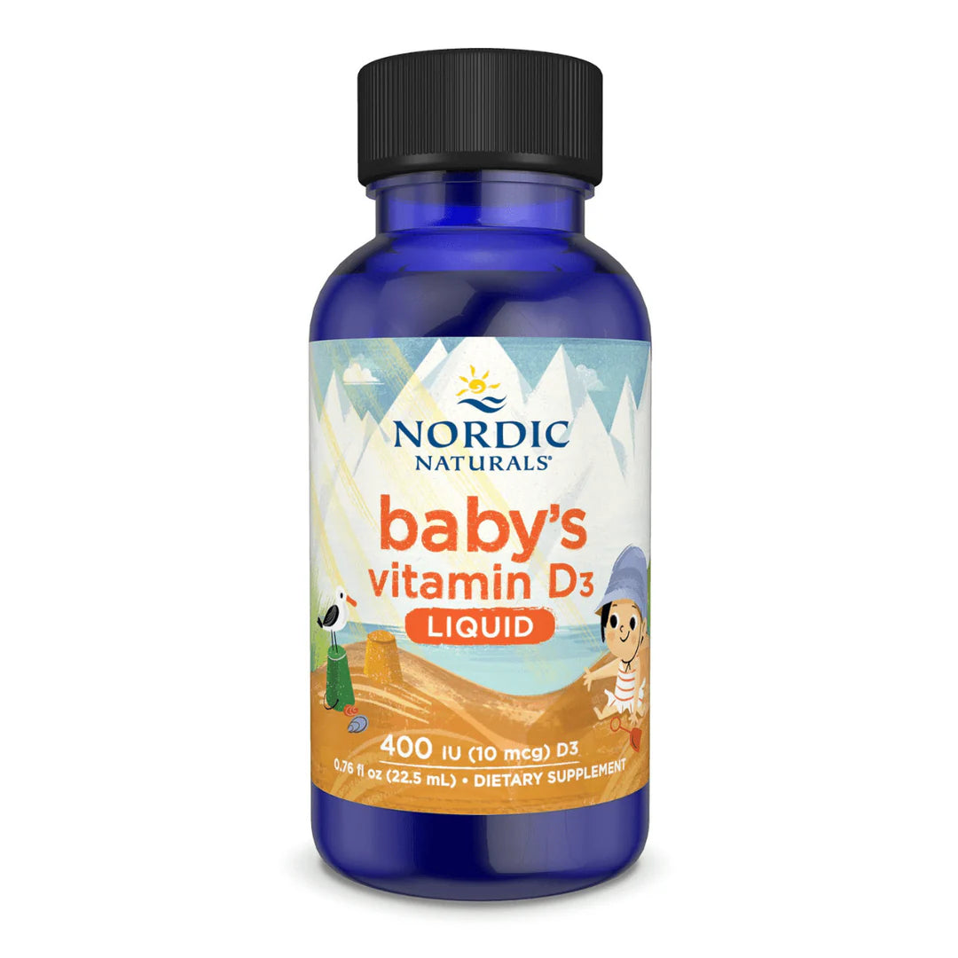 Baby's Vitamin D3 Liquid Unflavoured 22ml-Nordic Naturals-Matakana Pharmacy