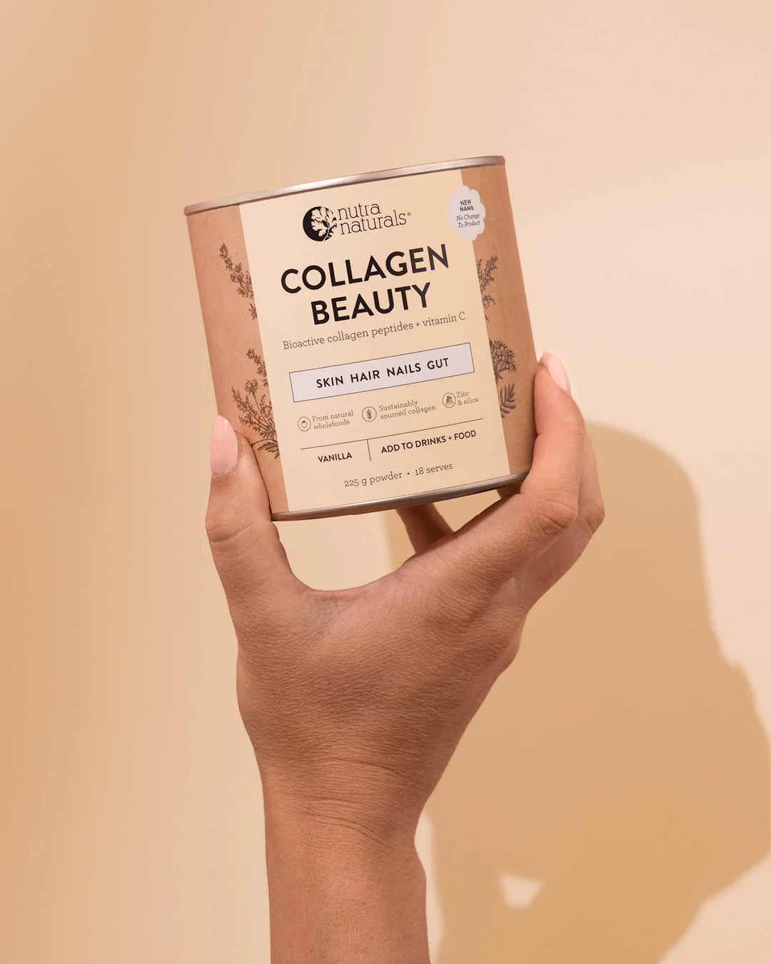 Collagen Beauty Vanilla 225g-Nutra Organics-Matakana Pharmacy