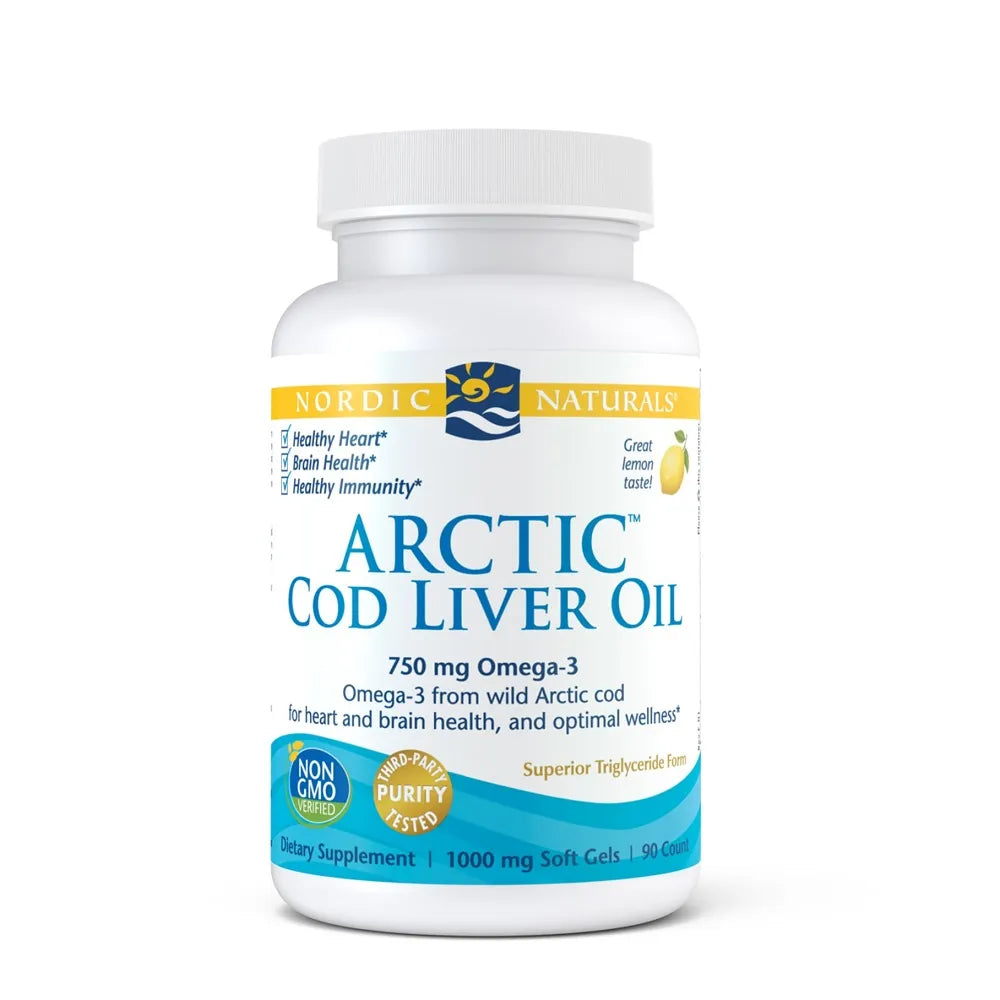 Arctic Cod Liver Oil Lemon 180Soft Chew Caps-Matakana Pharmacy