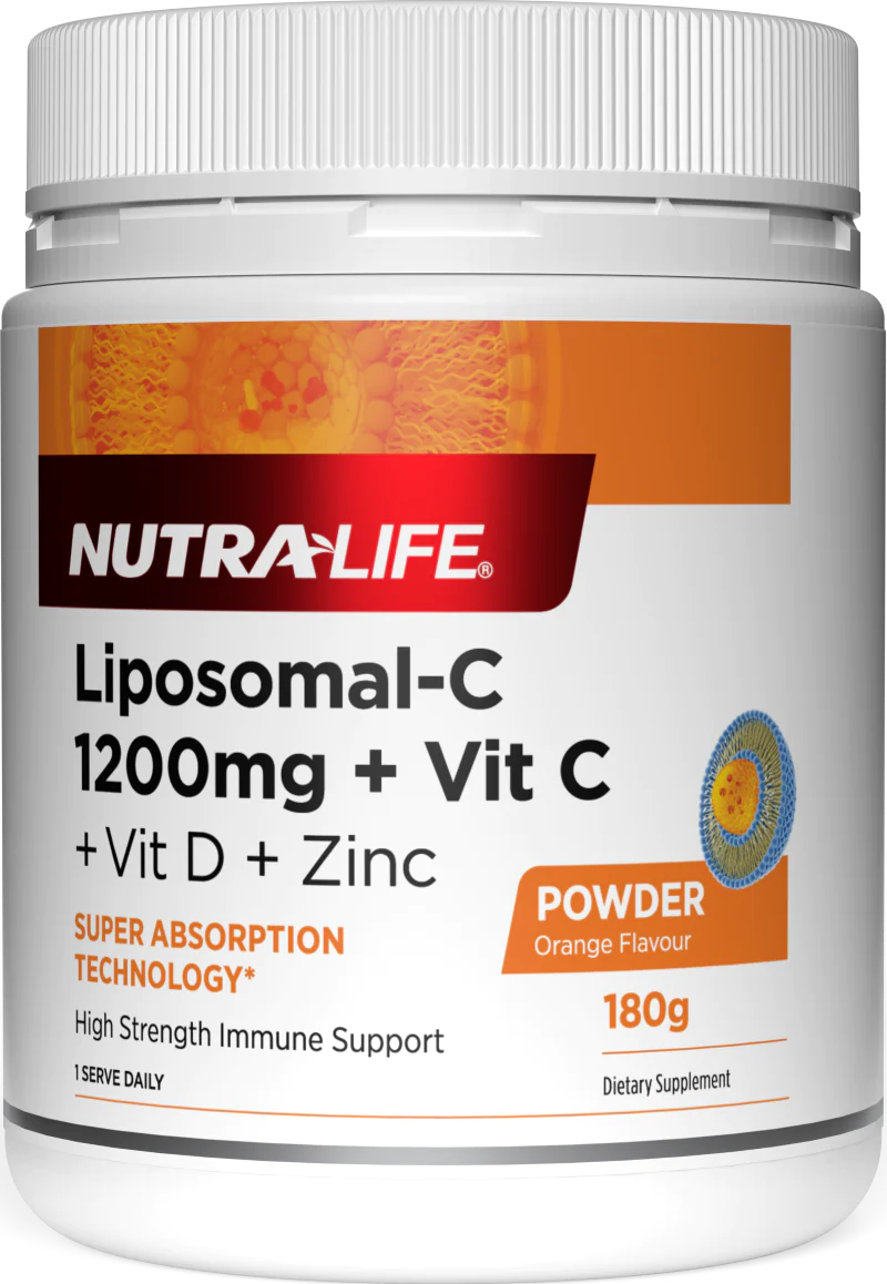NUTRALIFE Liposomal Vitamin C 1200mg +VitD +Zinc 180g-Matakana Pharmacy