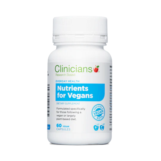 Nutrients for Vegans 60 Capsules | Clinicians-Clinicians-Matakana Pharmacy