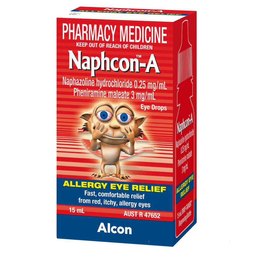 Naphcon-A Allergy Eye Drops 15ml-Alcon-Matakana Pharmacy