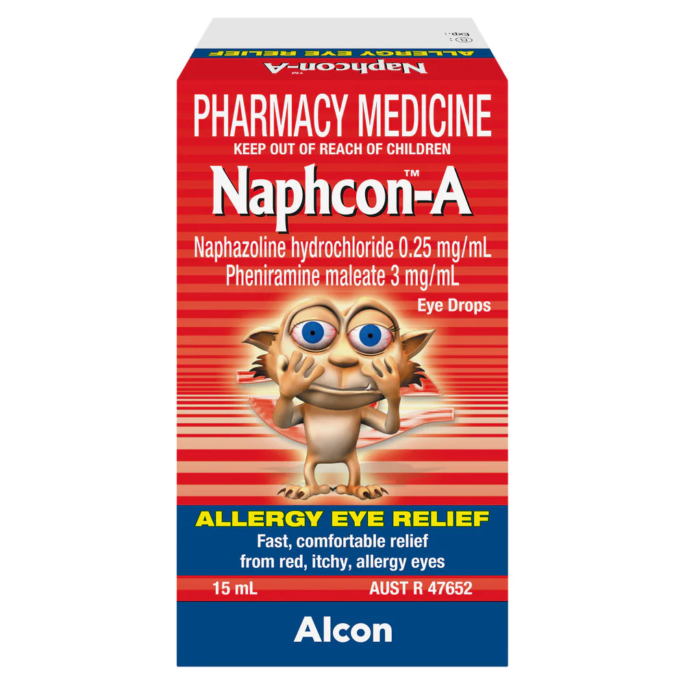 Naphcon-A Allergy Eye Drops 15ml-Alcon-Matakana Pharmacy